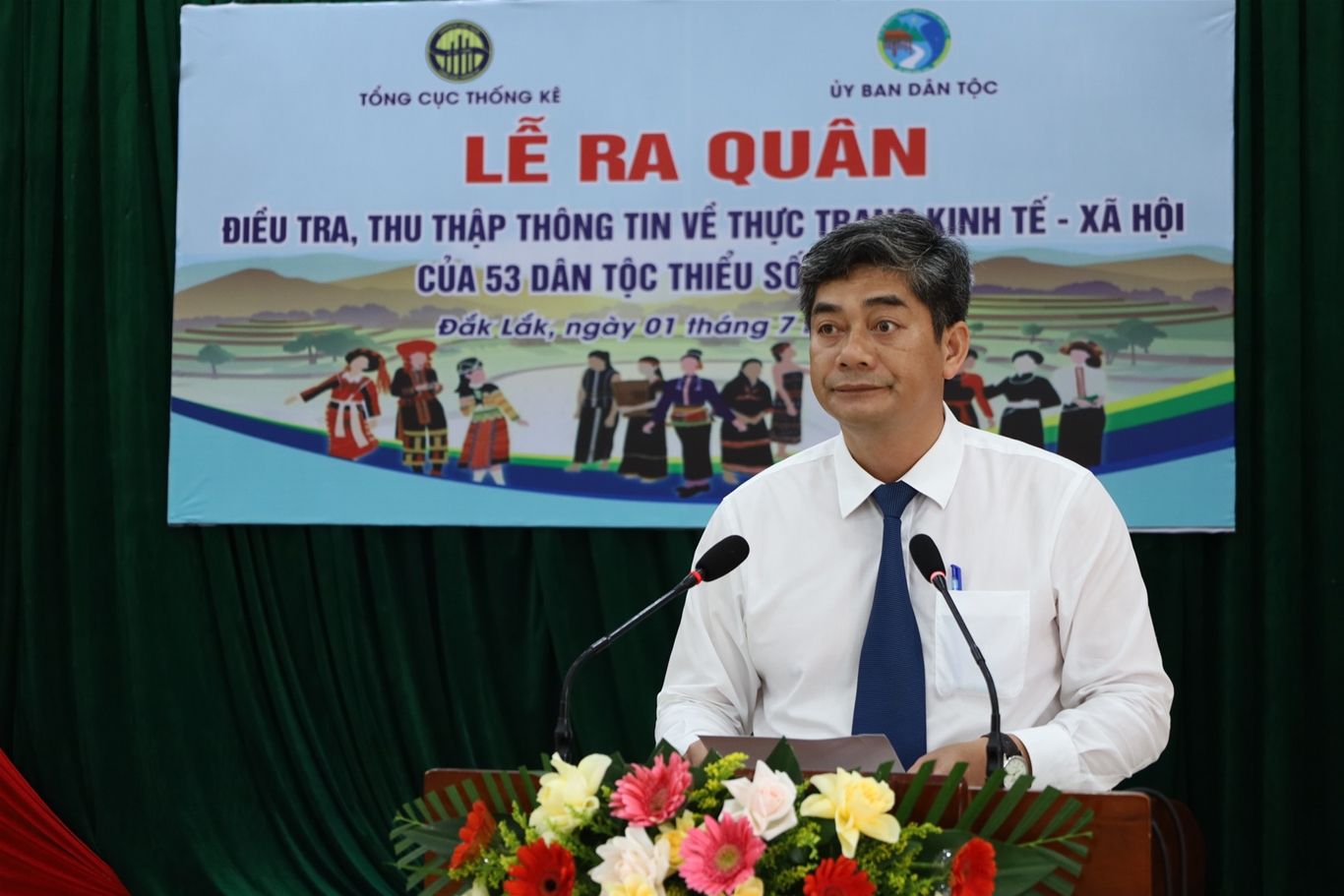 Đắk lắk hòa chung khí thế ra quân sôi nổi đt tttt về thực trạng kt-xh của 53 dtts năm 2024