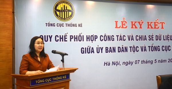 Lễ ký kết quy chế phối hợp công tác và chia sẻ dữ liệu, thông tin thống kê giữa ubdt và tctk