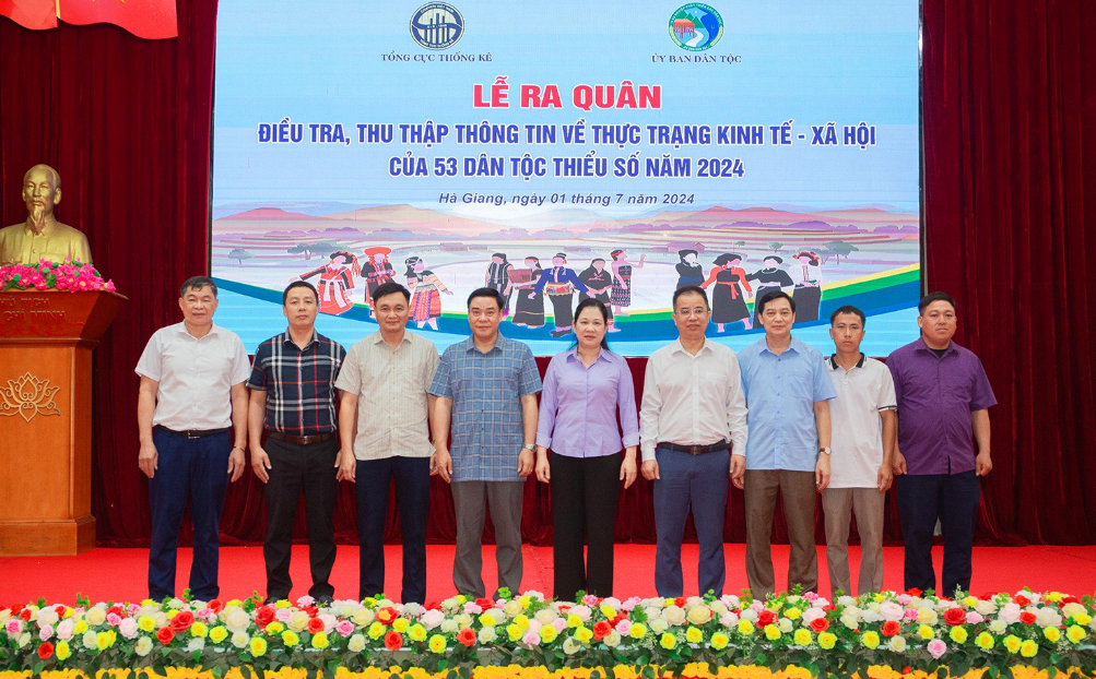 Ra quân điều tra, tttt về thực trạng kt-xh 53 dtts năm 2024 tại hà giang