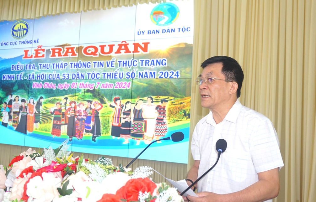 Thứ trưởng, phó chủ nhiệm nông quốc tuấn dự lễ ra quân đt tttt kt-xh 53 dtts tại sóc trăng